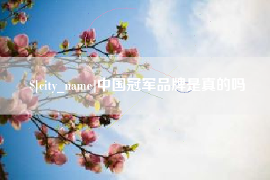 石河子中国冠军品牌是真的吗