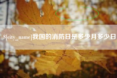 石河子我国的消防日是多少月多少日