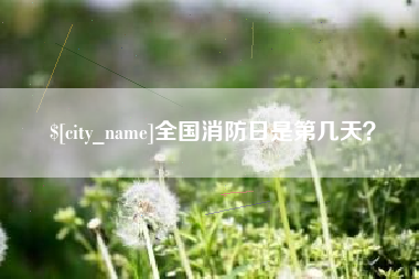 石河子全国消防日是第几天？