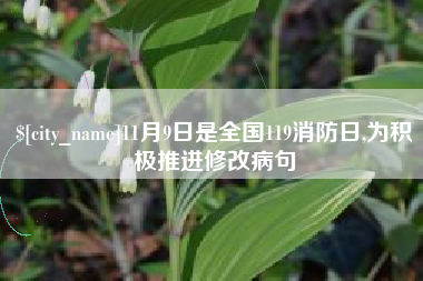 石河子11月9日是全国119消防日,为积极推进修改病句
