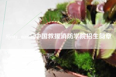 石河子中国救援消防学院招生简章