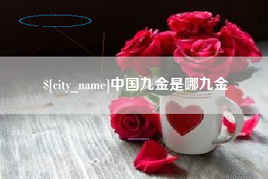 石河子中国九金是哪九金