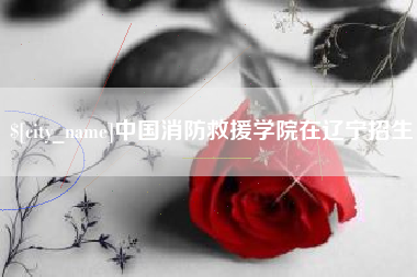 石河子中国消防救援学院在辽宁招生
