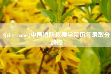 石河子中国消防救援学院历年录取分数线