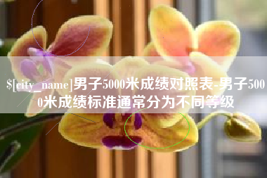 石河子男子5000米成绩对照表-男子5000米成绩标准通常分为不同等级