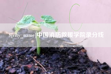 石河子中国消防救援学院录分线