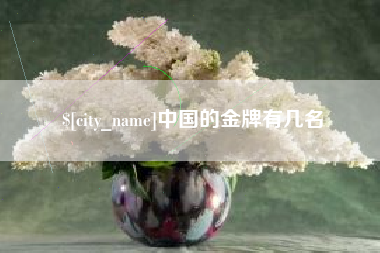 石河子中国的金牌有几名