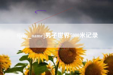 石河子男子世界5000米记录