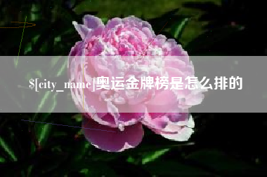 石河子奥运金牌榜是怎么排的