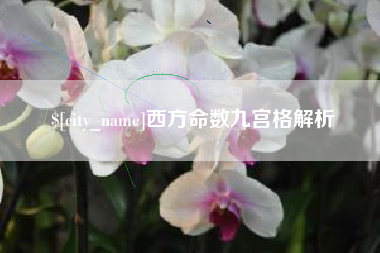 石河子西方命数九宫格解析