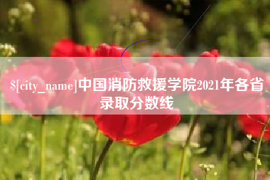 石河子中国消防救援学院2021年各省录取分数线