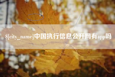石河子中国执行信息公开网有app吗