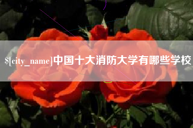 石河子中国十大消防大学有哪些学校