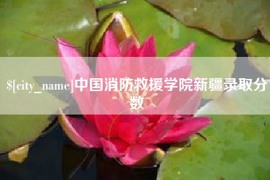 石河子中国消防救援学院新疆录取分数