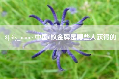 石河子中国6枚金牌是哪些人获得的