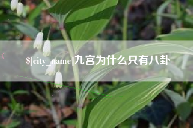 石河子九宫为什么只有八卦