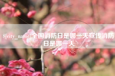 石河子全国消防日是哪一天宣传消防日是哪一天