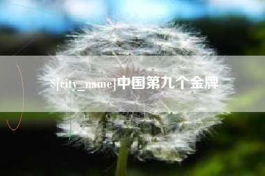石河子中国第九个金牌