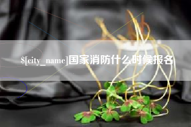 石河子国家消防什么时候报名