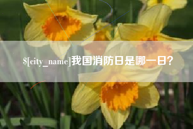 石河子我国消防日是哪一日？
