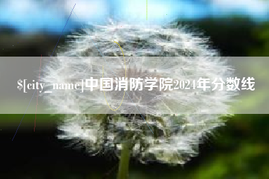 石河子中国消防学院2024年分数线
