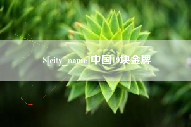 石河子中国19块金牌