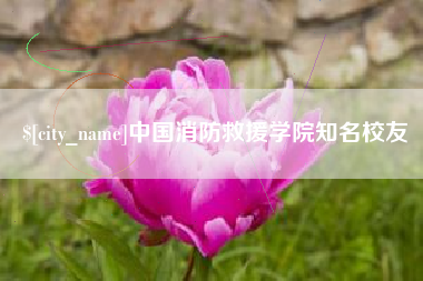 石河子中国消防救援学院知名校友