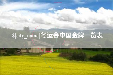石河子冬运会中国金牌一览表
