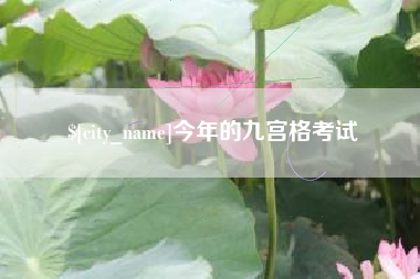 石河子今年的九宫格考试