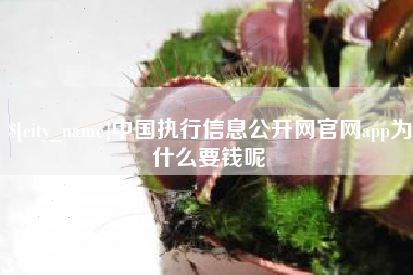 石河子中国执行信息公开网官网app为什么要钱呢