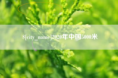 石河子2020年中国5000米